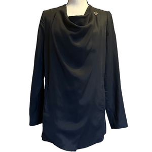 NWT BLANKNYC‎ Moto Style Draped Black Jacket Sz S